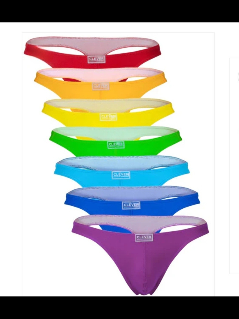 Clever Rainbow Thong Set - Pride